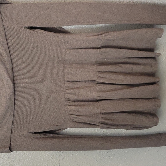 Converse Open Front Textured sleeve Cardigan Sweater - Picture 6 of 7